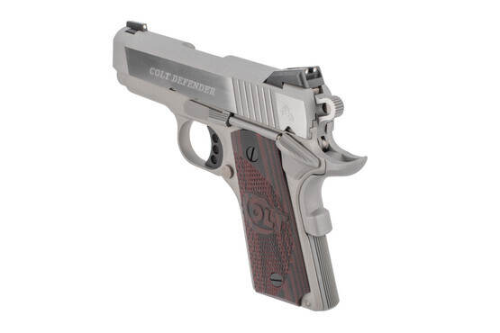 Colt Defender handgun with Novak sights
